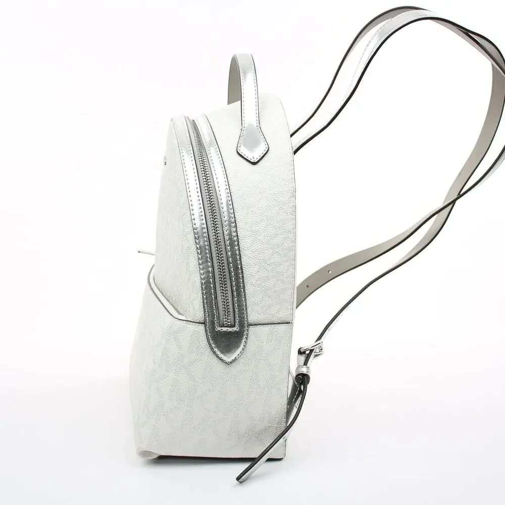 Michael Kors Silver Logo Backpack